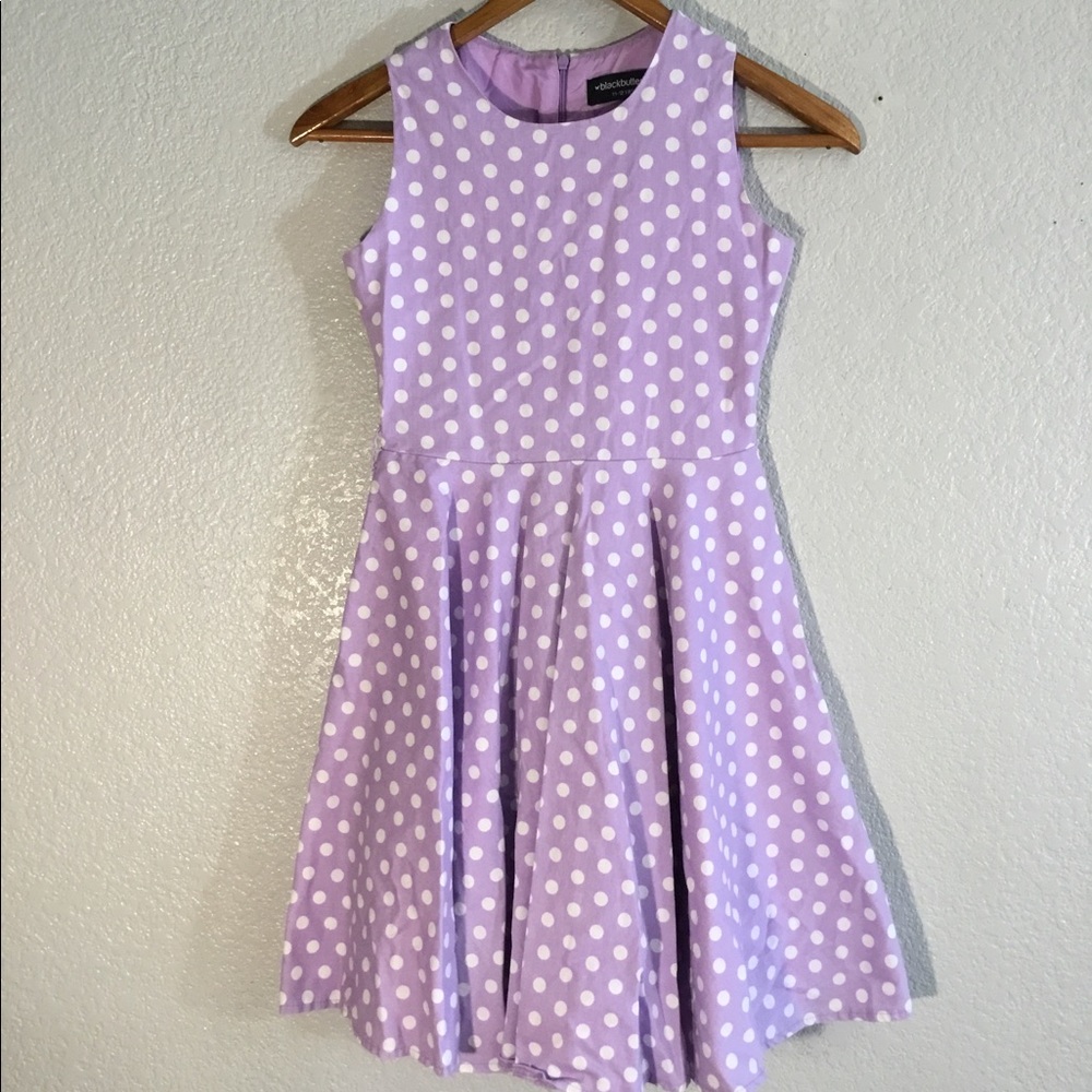 Polkadot purple child's dress